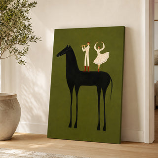 Equestrian Muse Wall Art | Modern Decor, HD Canvas Print, Ready to Hang. (MOWA78)