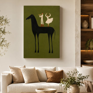 Equestrian Muse Wall Art | Modern Decor, HD Canvas Print, Ready to Hang. (MOWA78)