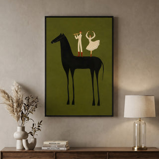 Equestrian Muse Wall Art | Modern Decor, HD Canvas Print, Ready to Hang. (MOWA78)