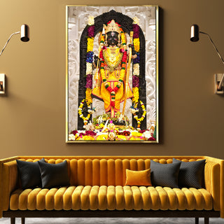 Ram Lalla Ayodhya Canvas Painting For Home Decor, Office walls and Mandir Wall Decoration (RMWA03)