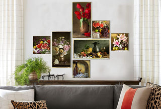 Luxury Canvas Floating Frame Collage Painting for Living Room