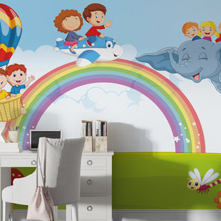 Kids Room Wall Murals. Full Wall Wallpaper for Boys and Girls Room, Nursery, Play Schools. (KDSMRL006)