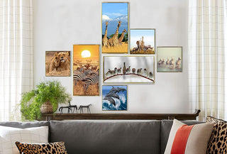 Wildlife Canvas Wall Art Floating Frame For Living Room