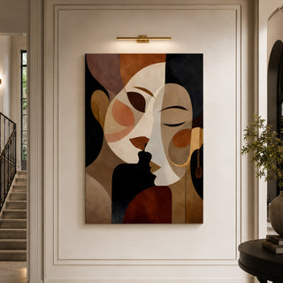 Abstract Faces Wall Art | Contemporary Portrait Decor, HD Canvas Print, Ready to Hang. (MOWA79)