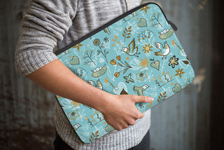 Premium Vegan Leather Laptop Sleeve with Zip | Sleek & Stylish | Waterproof | For Office, College, Travel, Daily Use (LPSL02)