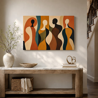 Abstract Figures Wall Art | HD Canvas Print, Ready to Hang. (MOWA89)