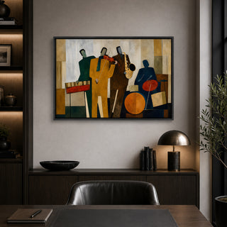 Jazz Geometry Wall Art | HD Canvas Print, Ready to Hang. (MOWA92)