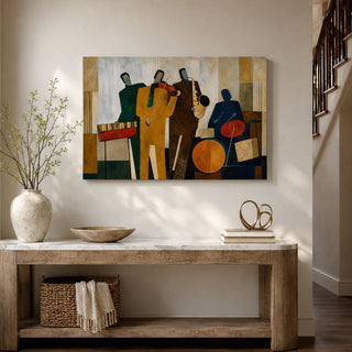 Jazz Geometry Wall Art | HD Canvas Print, Ready to Hang. (MOWA92)