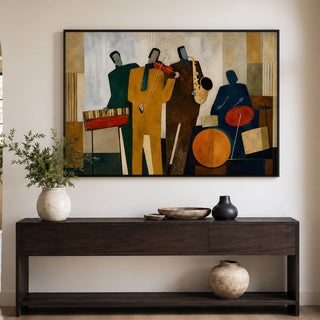 Jazz Geometry Wall Art | HD Canvas Print, Ready to Hang. (MOWA92)