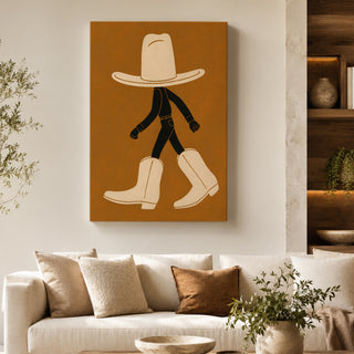 Western Walk Wall Art | HD Canvas Print, Ready to Hang. (MOWA82)