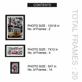 20-Piece Gallery Frame Set – Create Your Perfect Gallery Wall