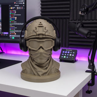 Soldier headphone stand size and features