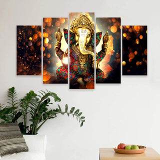 Lord Ganesha Vastu Wall Art Painting For Living Room