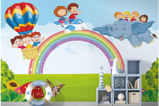 Kids Room Wall Murals. Full Wall Wallpaper for Boys and Girls Room, Nursery, Play Schools. (KDSMRL006)