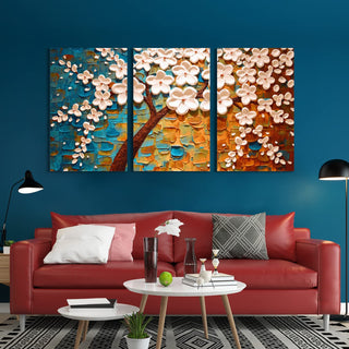 Floral Wall Art Canvas Painting For Home and Office Wall Decoration
