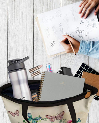 Canvas Zip Clouser Tote Bag for Women – 15x16 Inch Reusable Shopping & Everyday Carry Bag