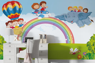 Kids Room Wall Murals. Full Wall Wallpaper for Boys and Girls Room, Nursery, Play Schools. (KDSMRL006)