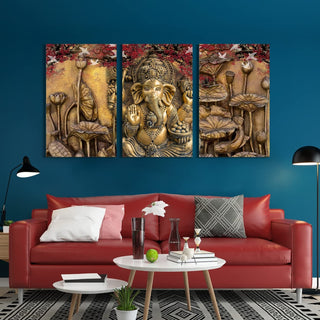 Lord Ganesha Canvas Painting For Living Room