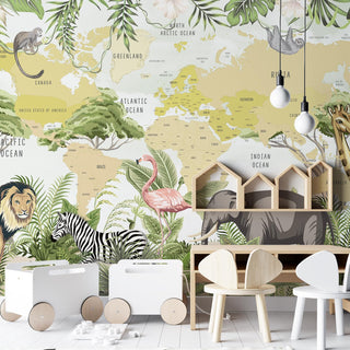 Kids Room Wall Murals. Full Wall Wallpaper for Boys and Girls Room, Nursery, Play Schools. (KDSMRL008)