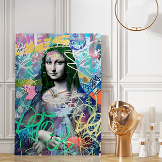 Mona Lisa Maximalist Altered Wall Art Print, HD Canvas Print, Framed, Ready to Hang. (POMA04)