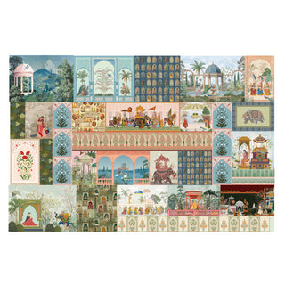 Regal Patchwork Palace – Indian Heritage Collage Wallpaper. (PATCH021)