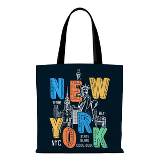 Canvas Zip Clouser Tote Bag for Women – 15x16 Inch Reusable Shopping & Everyday Carry Bag (TOBA05)