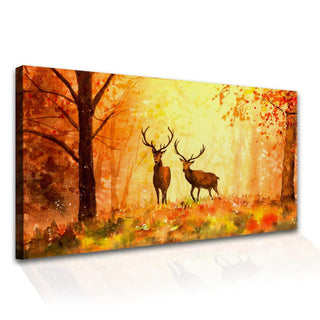 Amazing Wildlife Wall Art. Large Canvas Framed Digital Reprints of Jungle, Wildlife, Animals and Birds. Ready To Hang. Size:  24 Inch x 48 Inch (WBWA30) - Khirki.in 