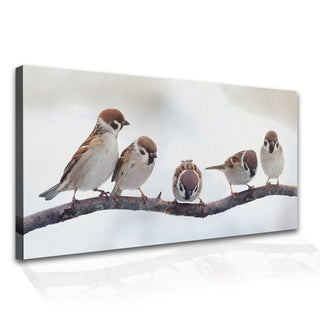 Amazing Wildlife Wall Art. Large Canvas Framed Digital Reprints of Jungle, Wildlife, Animals and Birds. Ready To Hang. Size:  24 Inch x 48 Inch (WBWA29) - Khirki.in 