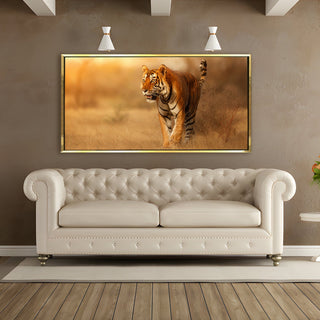 Amazing Wildlife Wall Art. Large Canvas Framed Digital Reprints of Jungle, Wildlife, Animals and Birds. Ready To Hang. Size:  24 Inch x 48 Inch (WBWA28) - Khirki.in 