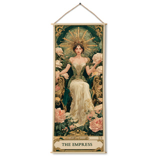 Empress Tarot Wall Hanging Tapestry, Thick fabric, HD Print, Ready to Hang Wall Décor. Size 24 In x 60 In. (TAROTTPS06)