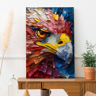 The Eagle’s Embrace Wall Art Painting, HD Canvas Print, Framed, Ready to Hang. (ABMWA125)