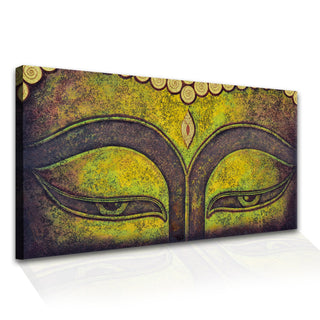 Lord Buddha Canvas Painting For Home Decor, Office walls and Hotels, Resorts Wall Decoration 24 inch x 48 inch (BDWA22)