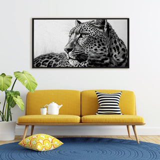 Amazing Wildlife Wall Art. Large Canvas Framed Digital Reprints of Jungle, Wildlife, Animals and Birds. Ready To Hang. Size:  24 Inch x 48 Inch (WBWA45) - Khirki.in 