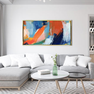 Abstract Modern Art Large Canvas Paintings. Framed Digital Reprints of Famous and Vibrant Artwork (MAWA07) - Khirki.in 