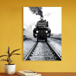 Tracks of Nostalgia Wall Art Painting, HD Canvas Print, Framed, Ready to Hang. (VINWA142)