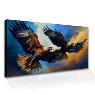 Amazing Wildlife Wall Art. Large Canvas Framed Digital Reprints of Jungle, Wildlife, Animals and Birds. Ready To Hang. Size:  24 Inch x 48 Inch (WBWA47) - Khirki.in 