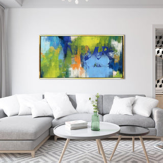 Abstract Modern Art Large Canvas Paintings. Framed Digital Reprints of Famous and Vibrant Artwork (MAWA06) - Khirki.in 