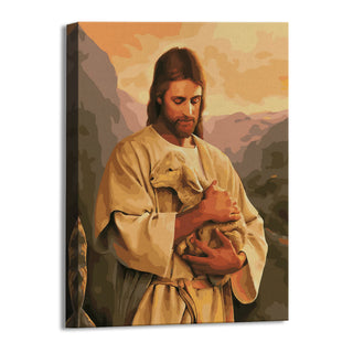 Jesus Christ Canvas Wall Art painting. Large Size canvas Wall Art For Home Decor. (JEWA02).