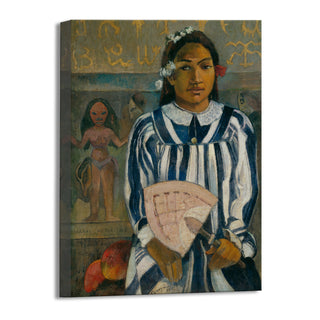 Portrait of Tehamana – Paul Gauguin Painting | HD Canvas Print | Ready to Hang | Wall Art for Bedroom, living room, Hallway (PGWA09)