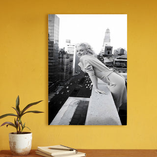 Marilyn's Cityscape Elegance Wall Art Painting, HD Canvas Print, Framed, Ready to Hang. (POMWA140)