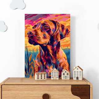 Loyalty in Technicolor Wall Art Painting, HD Canvas Print, Framed, Ready to Hang. (POMWA124)