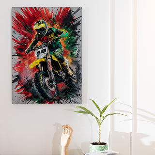 Speed Burst Wall Art Painting, HD Canvas Print, Framed, Ready to Hang. (GRFWA81)