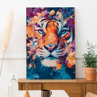 Floral Fury Wall Art Painting, HD Canvas Print, Framed, Ready to Hang. (MAXWA118)