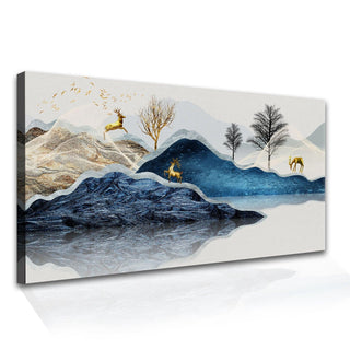 Amazing Wildlife Wall Art. Large Canvas Paintings. Framed Digital Reprints of Jungle, Wildlife, Animals and Birds 24 Inch x 48 Inch (WBWA14) - Khirki.in 