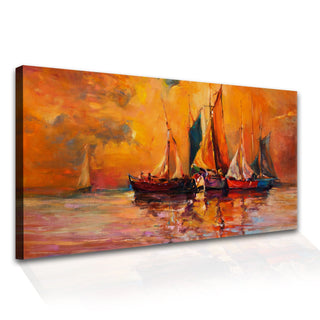 Mesmerising Landscapes Art Large Canvas Paintings. Framed Digital Reprints of Famous and Vibrant Artwork (LDWA14) - Khirki.in 