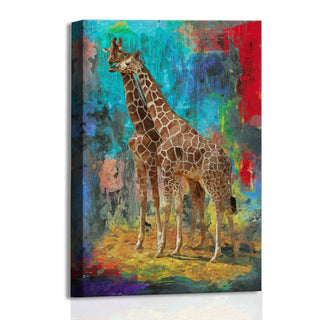 Large Wildlife Canvas Wall Art Painting for Living Room, Home, and Office.