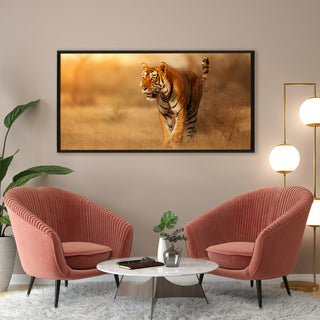 Amazing Wildlife Wall Art. Large Canvas Framed Digital Reprints of Jungle, Wildlife, Animals and Birds. Ready To Hang. Size:  24 Inch x 48 Inch (WBWA28) - Khirki.in 