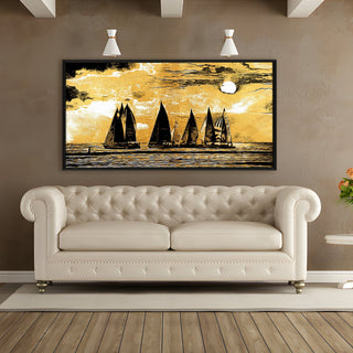 Mesmerising Landscapes Art Large Canvas Paintings. Framed Digital Reprints of Famous and Vibrant Artwork (LDWA13)