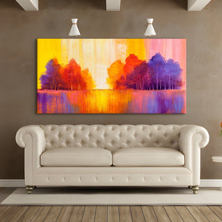 Mesmerising Landscapes Art Large Canvas Paintings. Framed Digital Reprints of Famous and Vibrant Artwork (LDWA08) - Khirki.in 