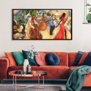 Abstract Modern Art Large Canvas Paintings. Framed Digital Reprints of Famous and Vibrant Artwork (MAWA03) - Khirki.in 